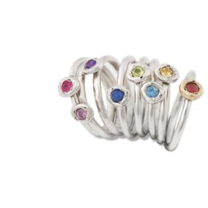 Small Silver Nugget Ring by Fiona Hutchinson